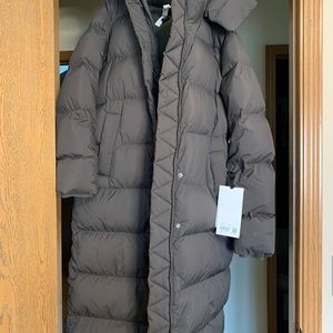 Wunder puff jacket *long dark olive lululemon